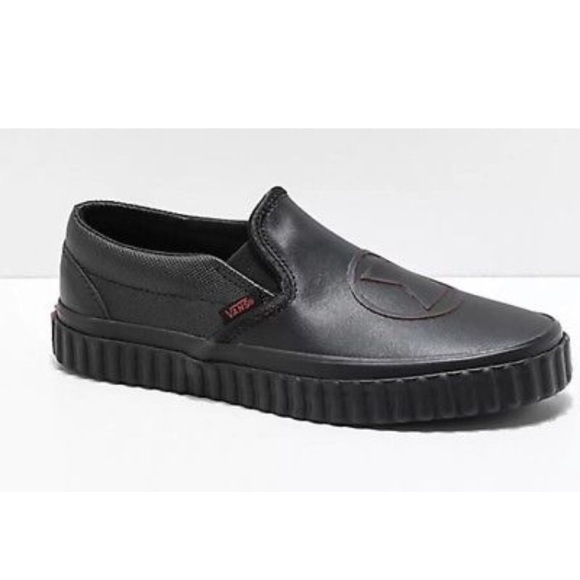 Vans marvel black widow slip on sneaker shoes - Picture 2 of 8